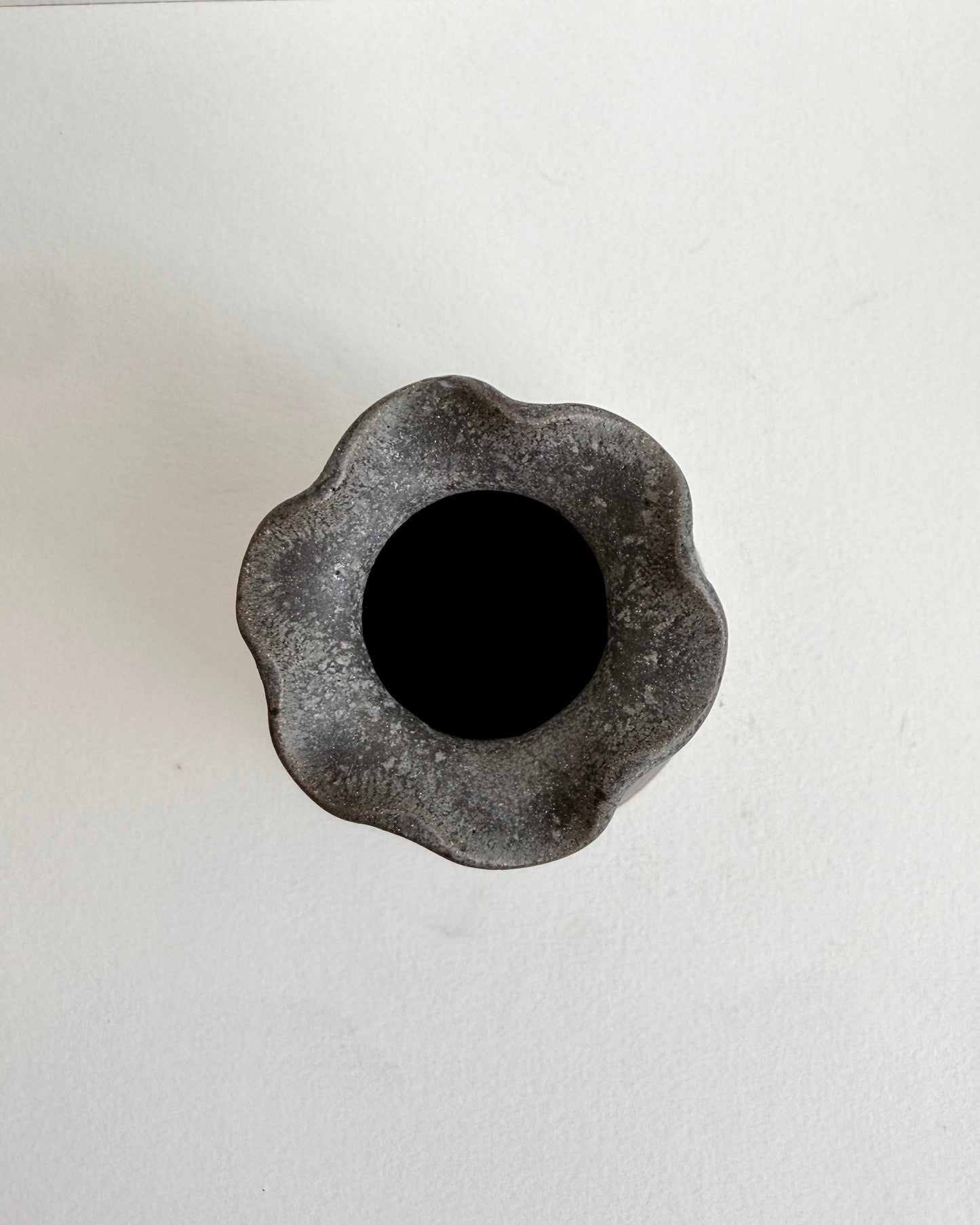 Charcoal Black Bud Vase