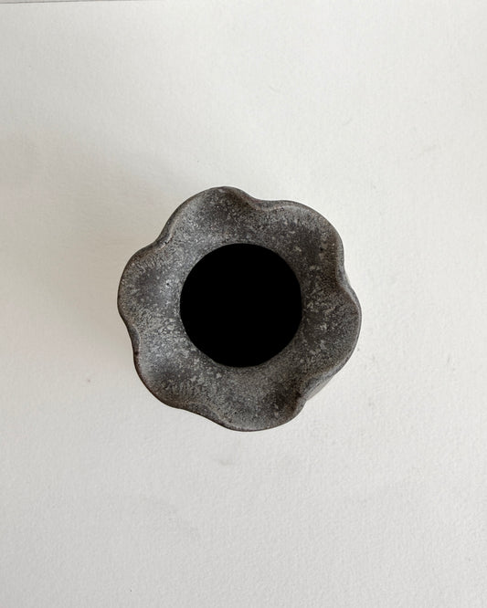 Charcoal Black Bud Vase
