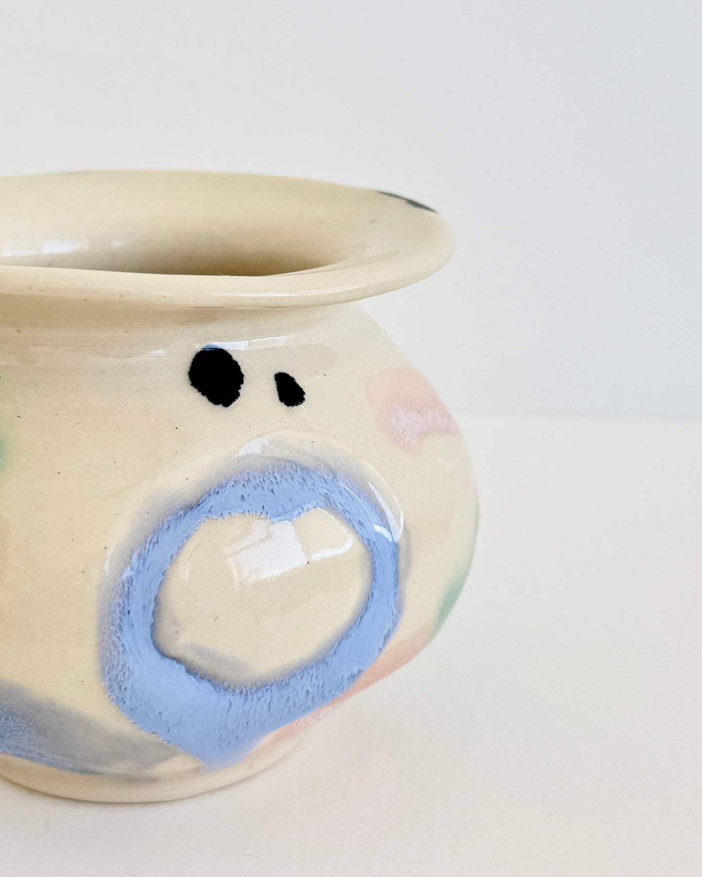 Watercolor Vase Mini White