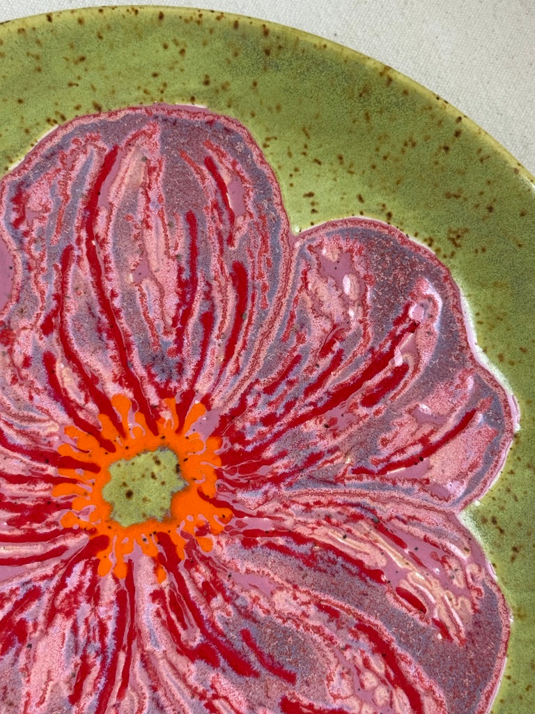 Spring Ceramic Flower Canvas