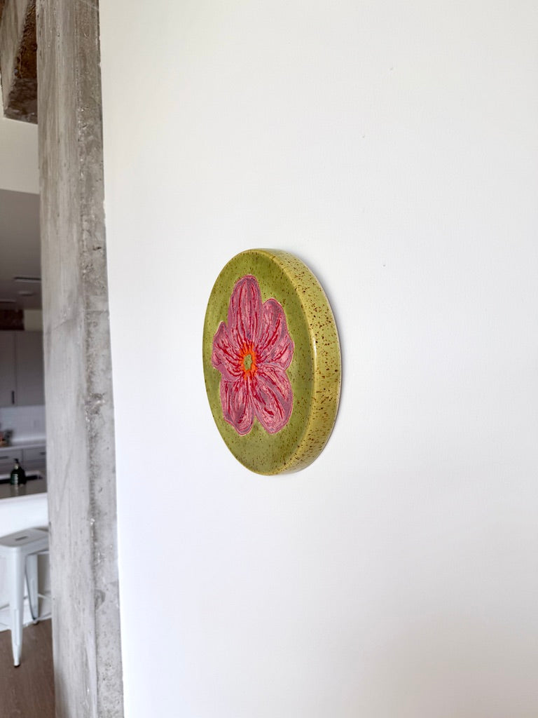 Spring Ceramic Flower Canvas
