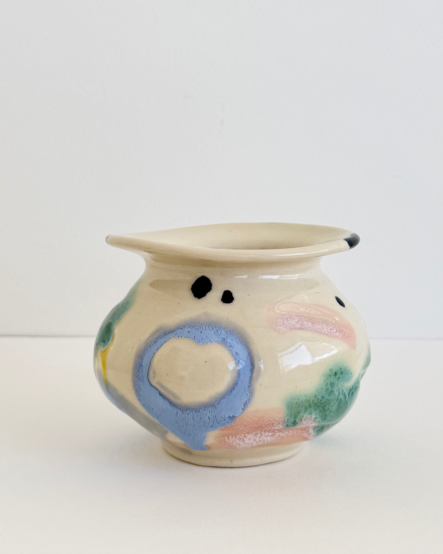 Watercolor Vase Mini White