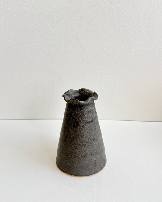 Charcoal Black Bud Vase
