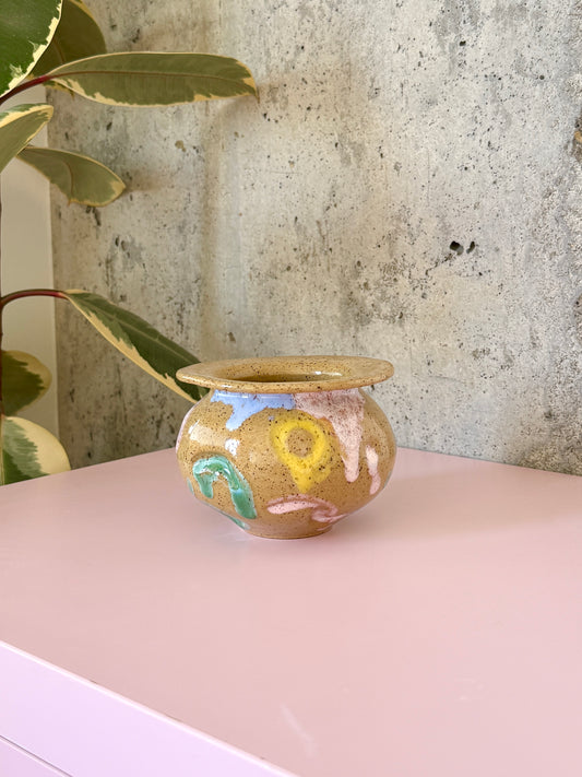 Speckled Watercolor Vase I