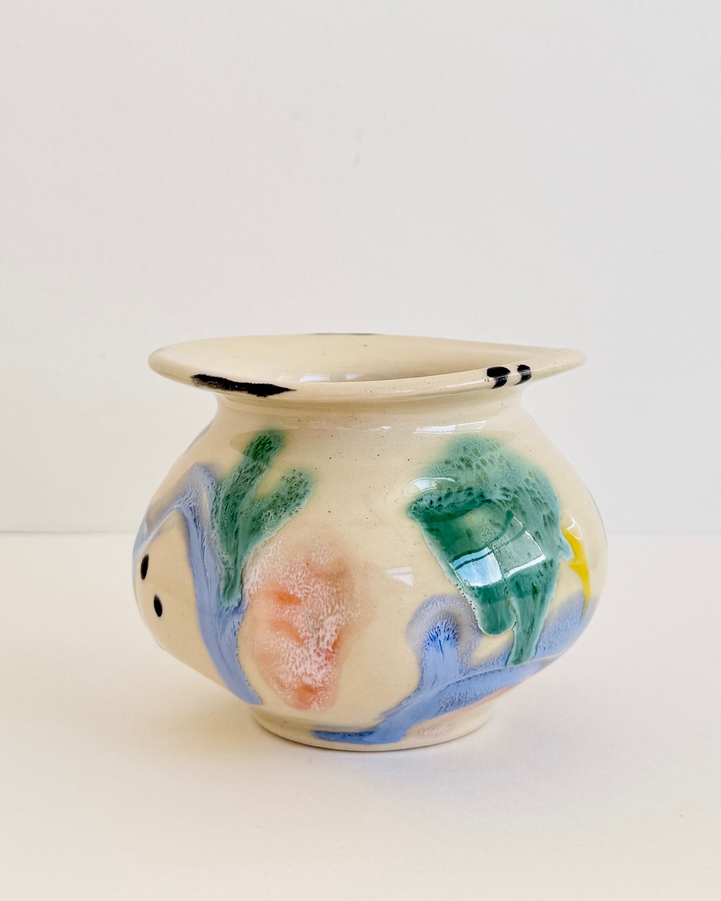 Watercolor Vase Mini White