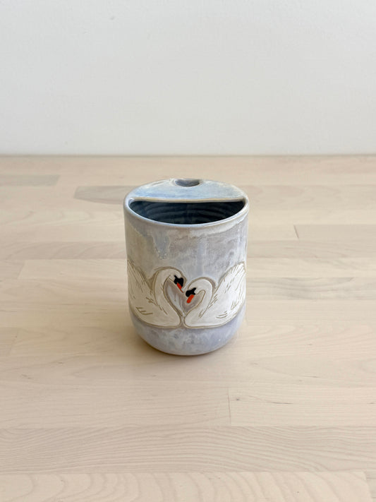 Love Story Travel Cup (White Swans)