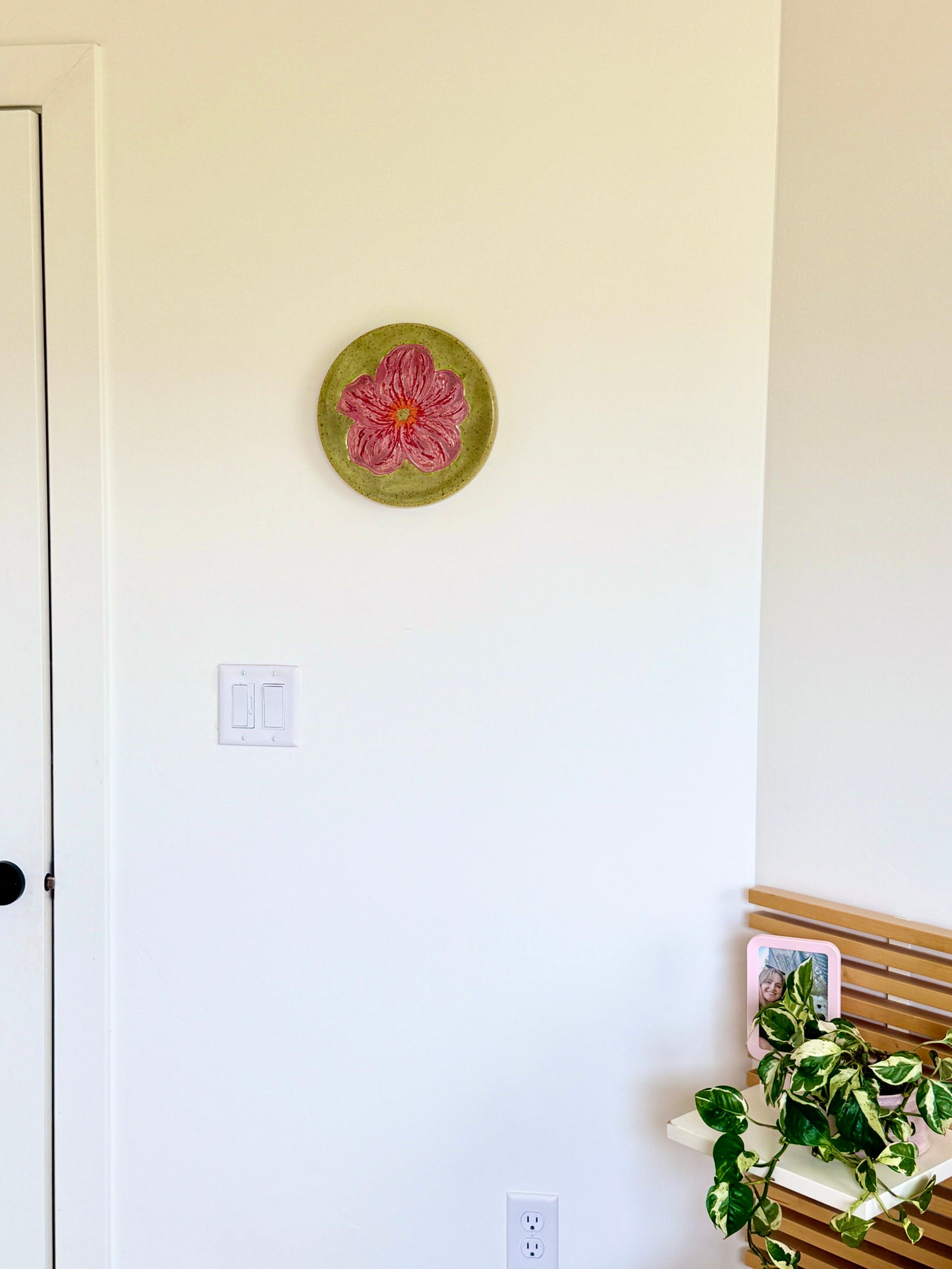 Spring Ceramic Flower Canvas
