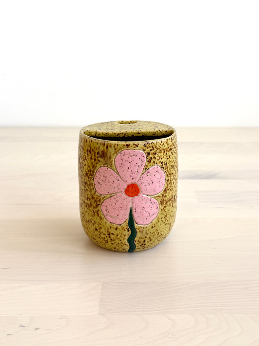 Pink Flower Cup